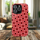 Crimson Gridlock Tough iPhone Magnetic Cases, Durable iPhone Accessories, Gift for Tech Lovers, Modern Design