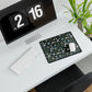 Daisy Delight Floral Desk Mat - Elegant Office Decor for Home & Work.