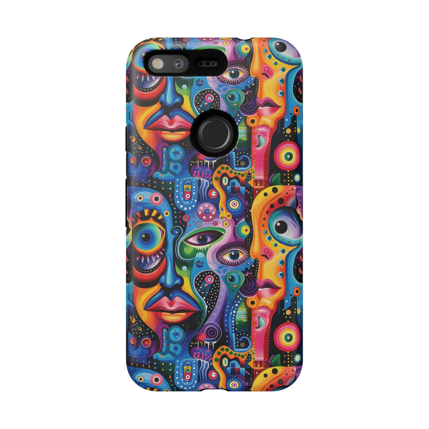 Psychedelic Visions Vibrant Art Google Pixel, iPhone and Samsung Phone Case - Tough Cases for Creative Souls
