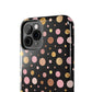 Personalized Gold & Pink Confetti Tough Phone Case — Glitter Dot Protective Phone Cover