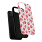 Strawberry Blush Coquette Magnetic Tough iPhone Cases - Funky Fruit Cases, Floral iPhone Cover, Trendy Gifts, iPhone Accessories, Strawberry Lover