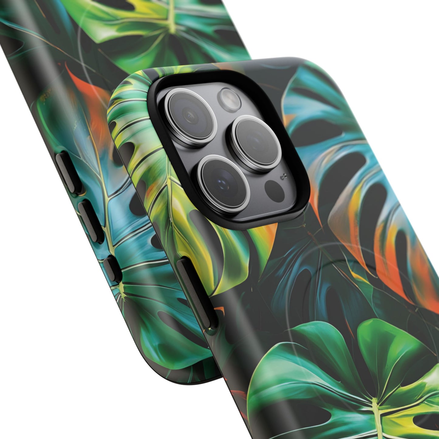 Tropical Leaf Phone Case | Tough Magnetic Cases, iPhone Accessories, Gift for Him/Her, Phone Protection, Summer Style, Trendy Design