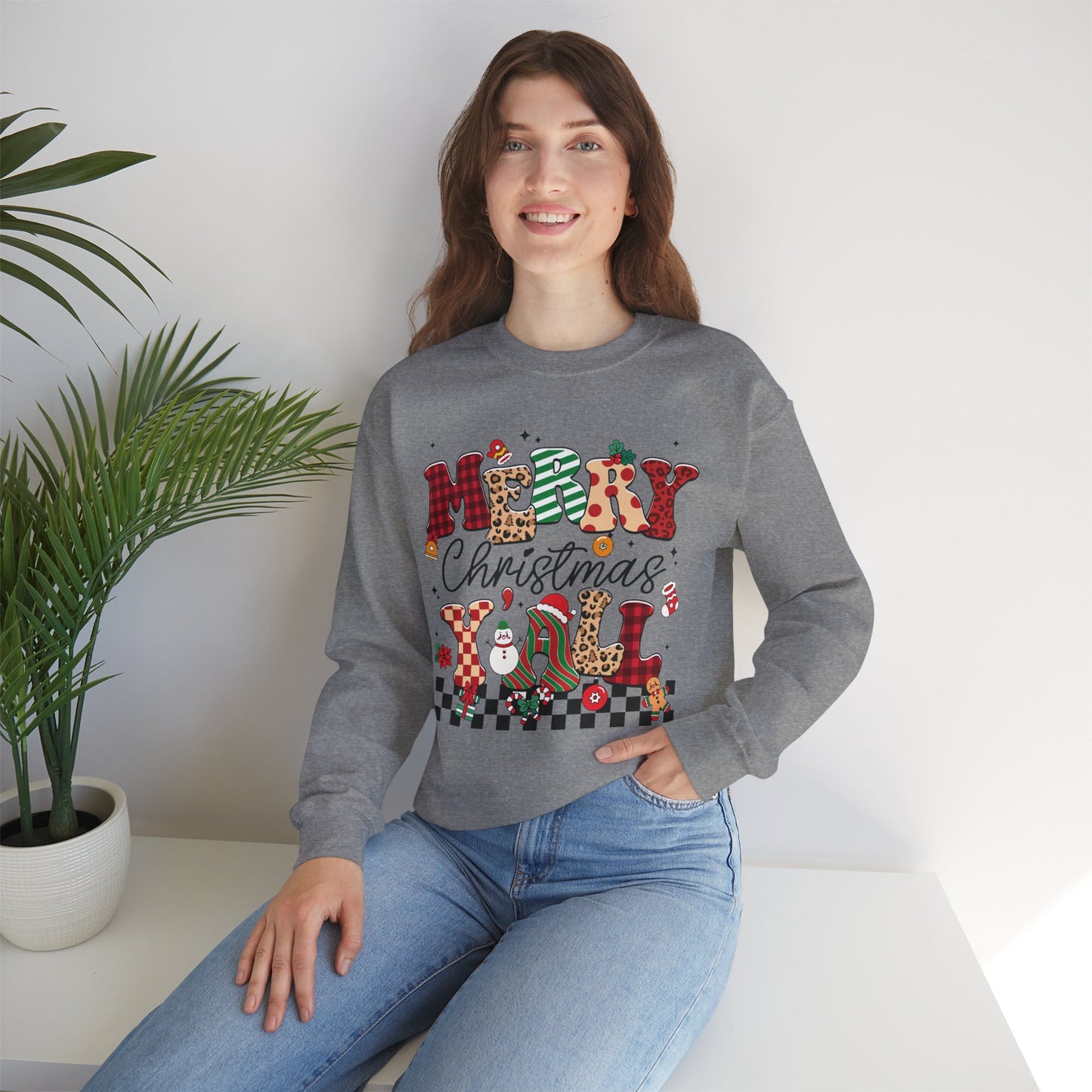 Merry Christmas Unisex Heavy Blend™ Crewneck Sweatshirt