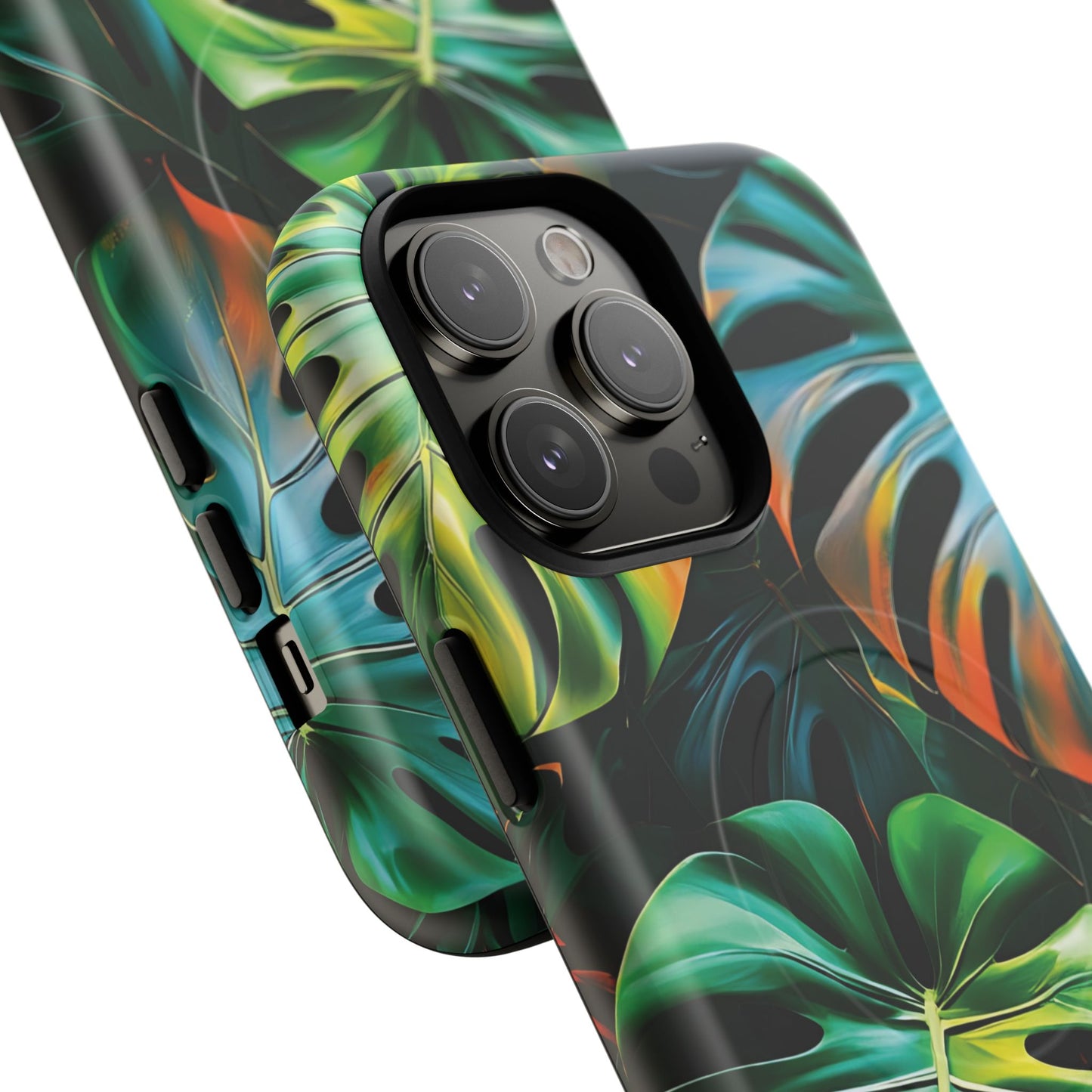 Tropical Leaf Phone Case | Tough Magnetic Cases, iPhone Accessories, Gift for Him/Her, Phone Protection, Summer Style, Trendy Design