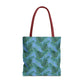 Blue Tropical Bliss Tote Bag