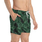 Black Tropical Bliss Swim Trunks (AOP)