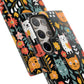 Whimsical Feline Garden iPhone, Samsung or Google Pixel Tough Cases