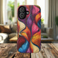 Vibrant Leaf Wave Tough Magnetic Phone Case, Vibrant Smartphone Cover, Unique Protective Case for Gifts, Phone Accessories, Trendy Design