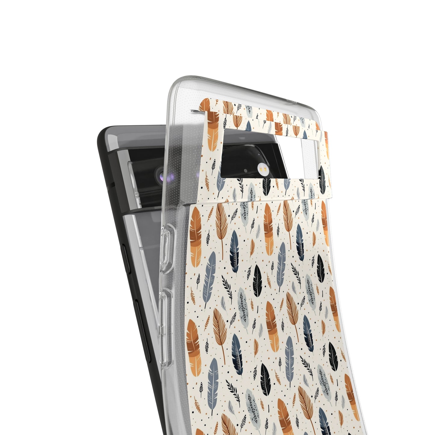 Whispering Feathers Soft iPhone, Google and Samsung Cases