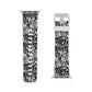 Urban Graffiti Trendy Apple Watch Band with Urban Design - Black and White Graffiti Style