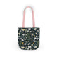 Daisy Delight Floral Canvas Tote Bag with 5-Color Straps | Eco-Friendly Shopping Bag