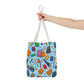 Blue Academic Adventures Tote Bag