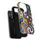 Vibrant Yin Yang Pop Splash Tough Magnetic iPhone Cases, Bold Artwork, Customizable Protection, Gift for Tech Lovers, Colorful iPhone Accessories