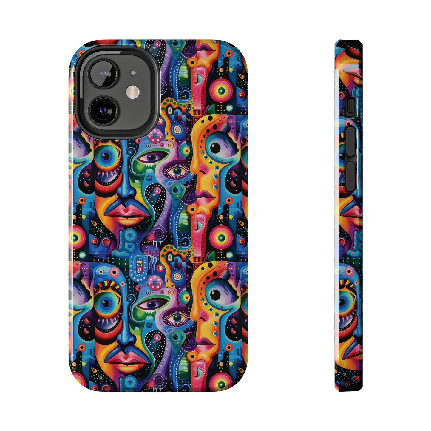 Psychedelic Visions Vibrant Art iPhone and Samsung Phone Case - Stylish Tough Case for Artists & Creatives.