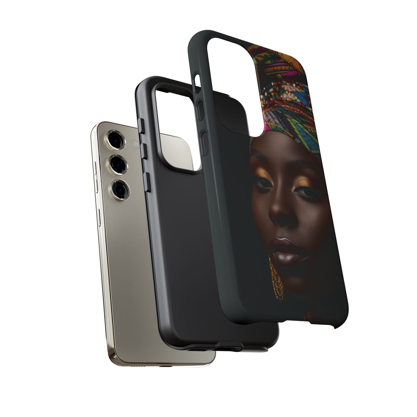 Regal Reflections: African Majesty Tough Google Pixel, iPhone and Samsung Cases.