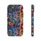 Psychedelic Visions Colorful Art iPhone Case - Tough Cases with Vibrant Abstract Design