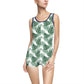 White Tropical Bliss Women's Vintage Swimsuit (AOP)