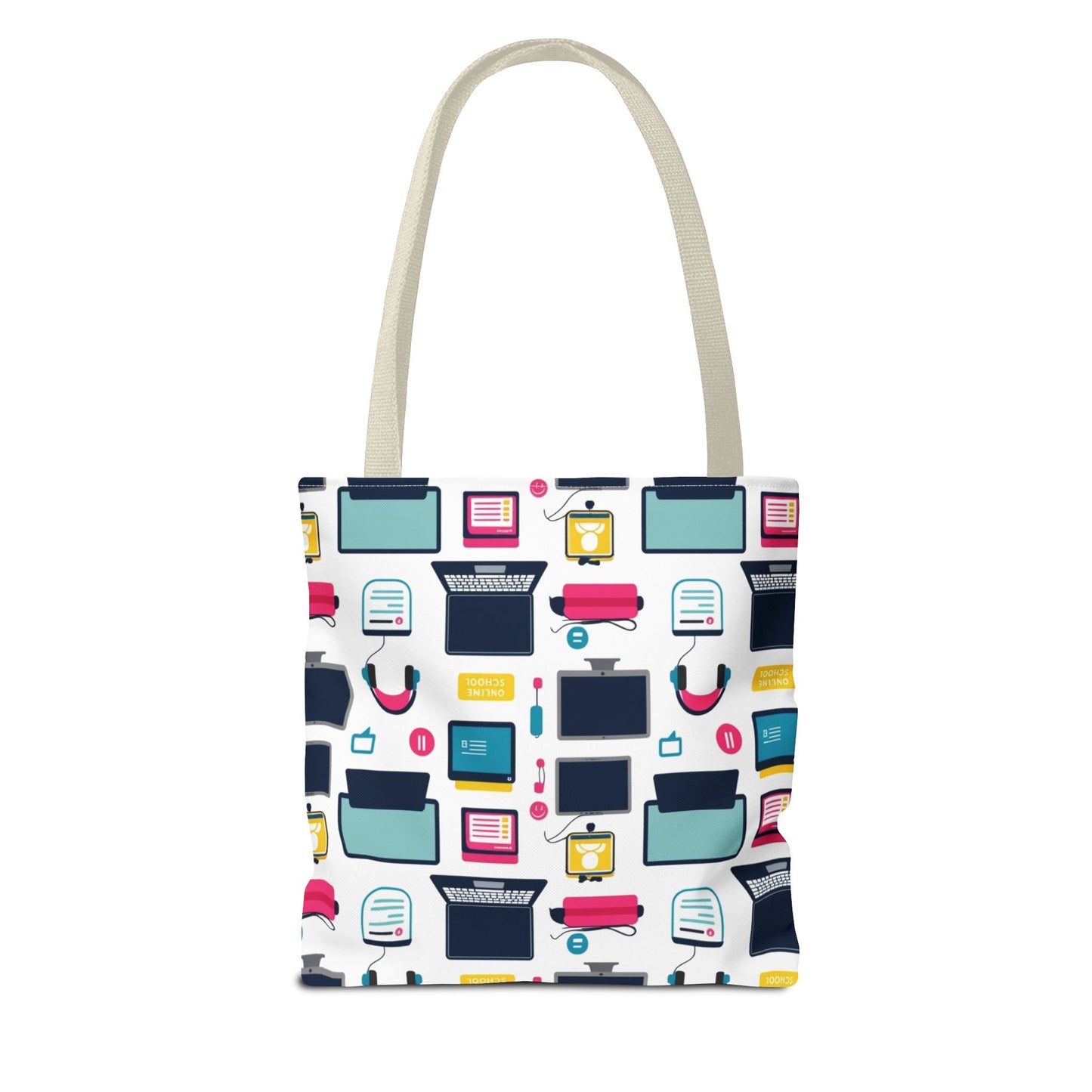 Techie Tote Bag - Stylish Personalized Tote for Students, Gift for Tech Lovers, Eco-Friendly Shopping Bag, Back to School.