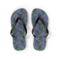 Purple Tropical Bliss Flip Flops