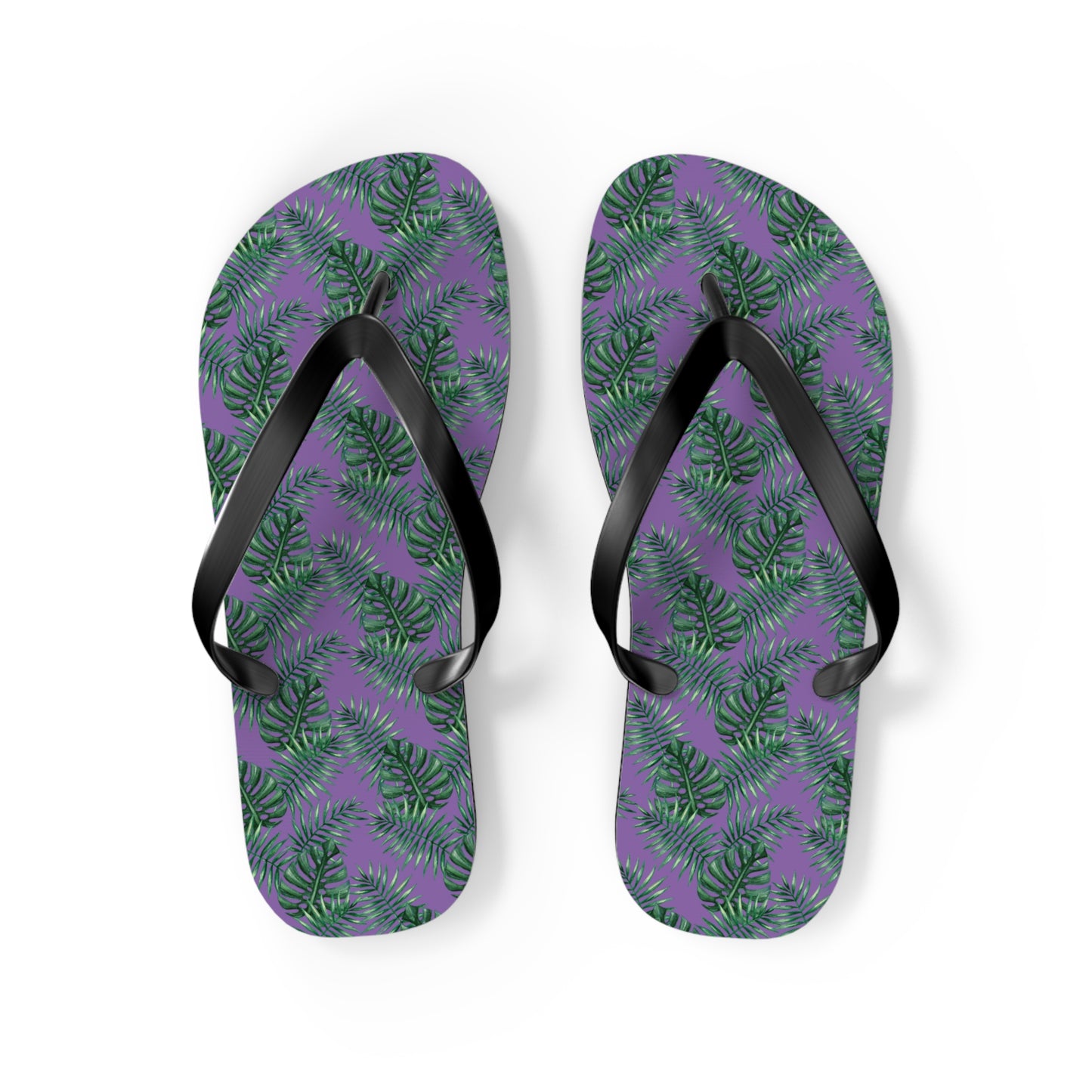 Purple Tropical Bliss Flip Flops