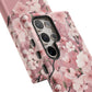 Personalized Cherry Blossom Tough Phone Case — Pink Floral Protective Case for Samsung & Google