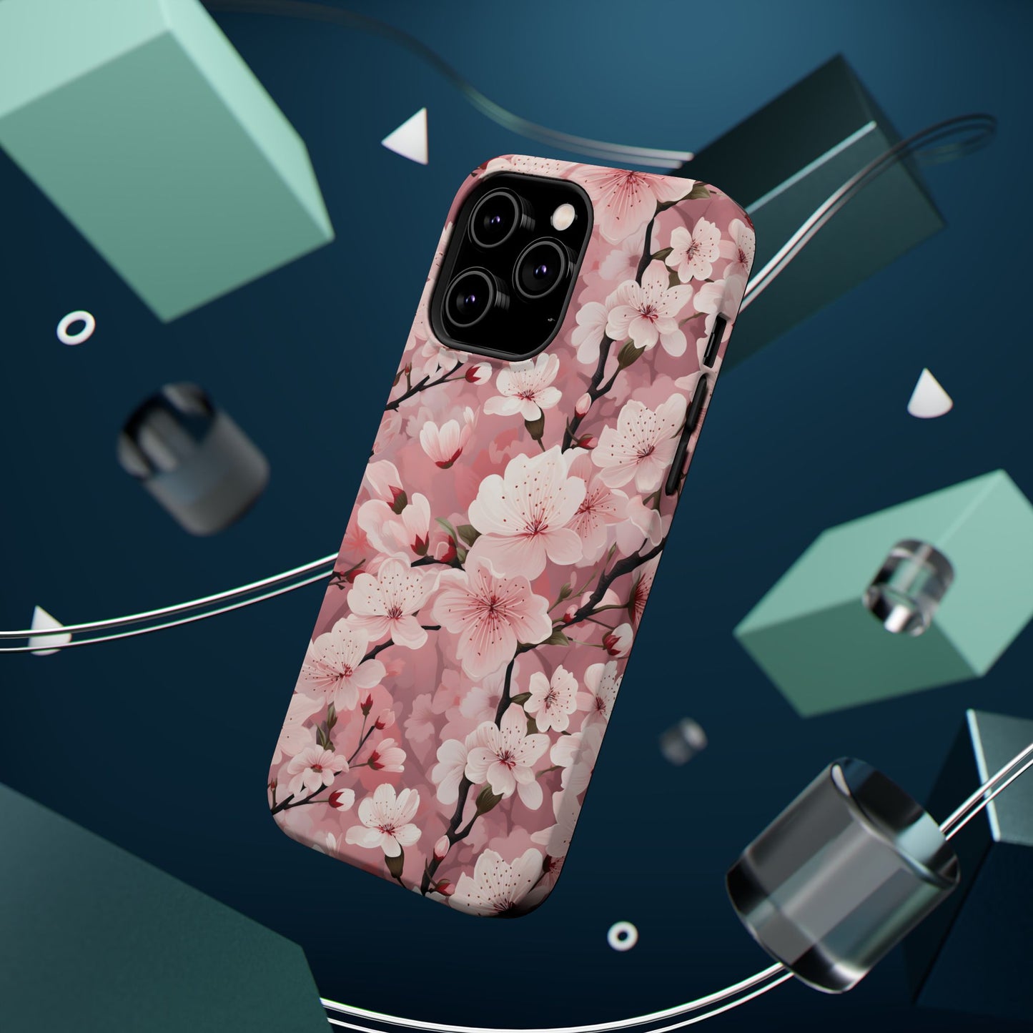 Cherry Blossom Magnetic Tough iPhone Cases