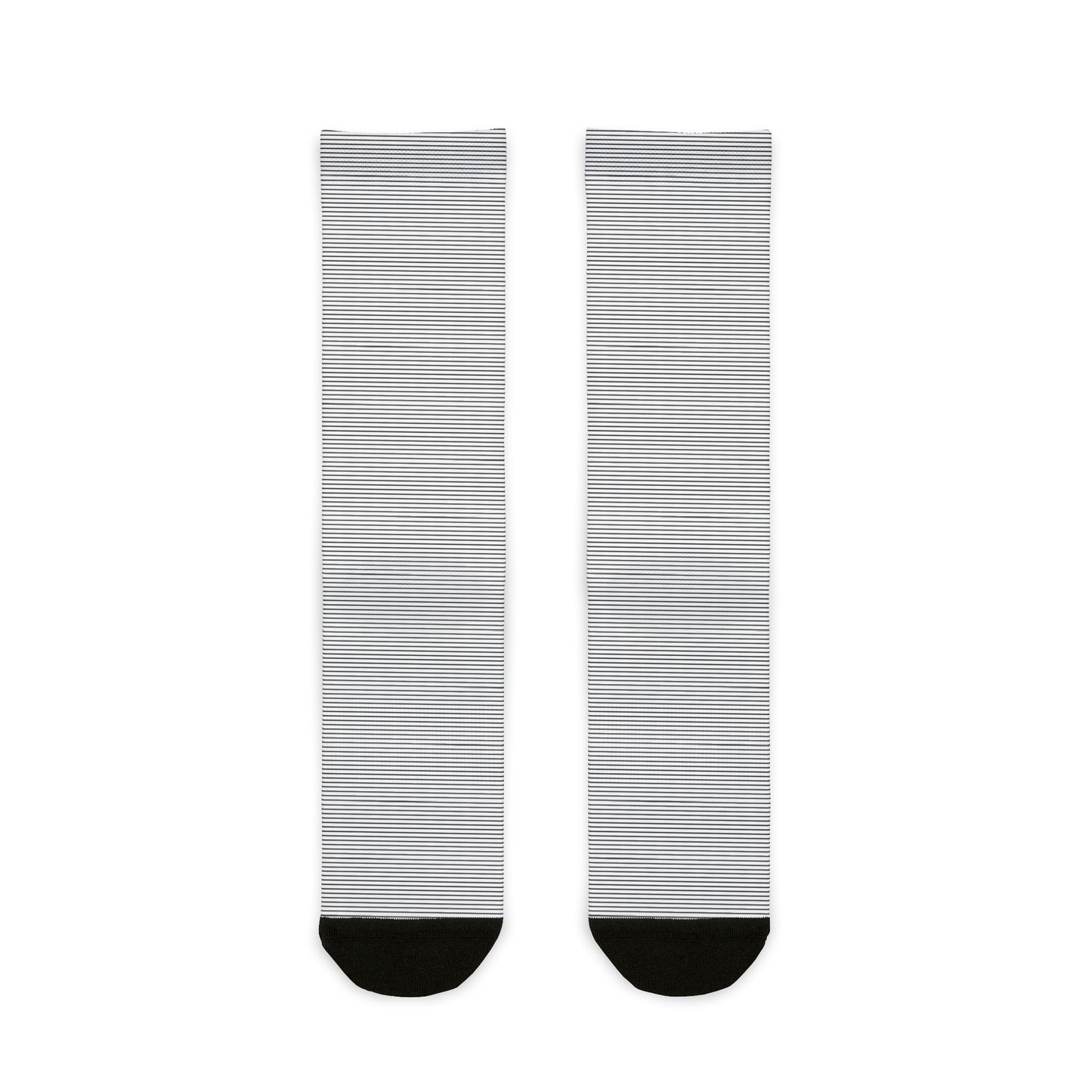 Monochrome Lines Sublimation Crew Socks