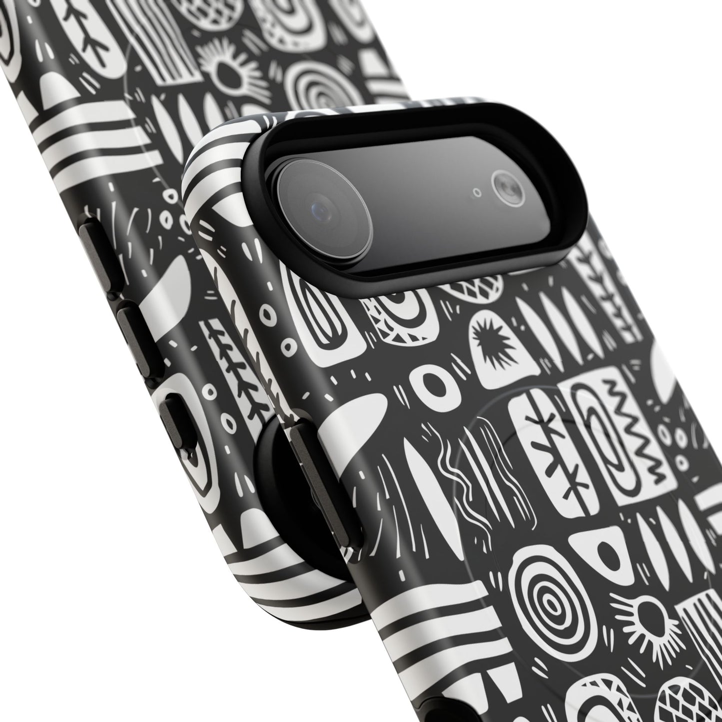 Modern Abstract Geometric Tough Magnetic Phone Case, Durable Phone Accessory, Gift for Him or Her, Artistic Design, Modern Decor