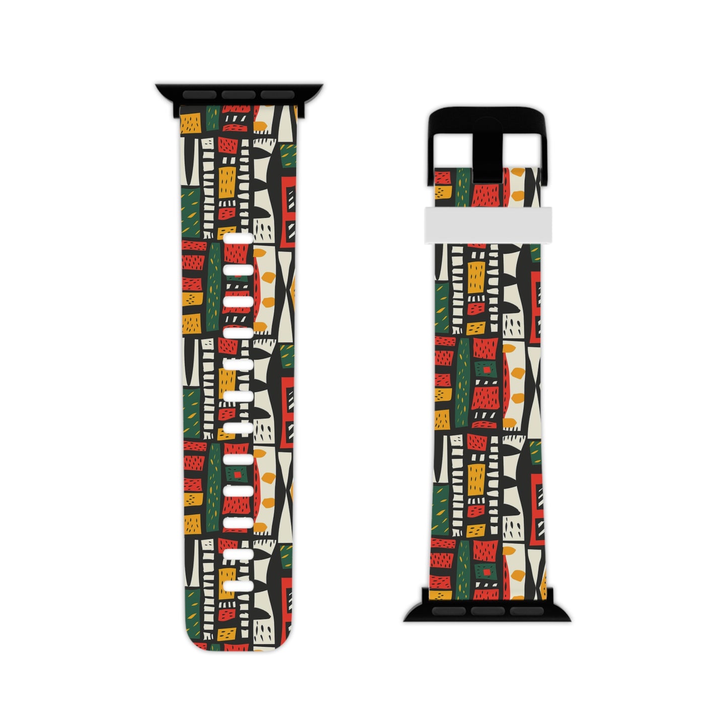 Tribal Harmony Vibrant Apple Watch Band, Colorful Watch Strap, Unique Wristband for Apple Watch, Artistic Accessory, Trendy Gift Idea, Seasonal Style