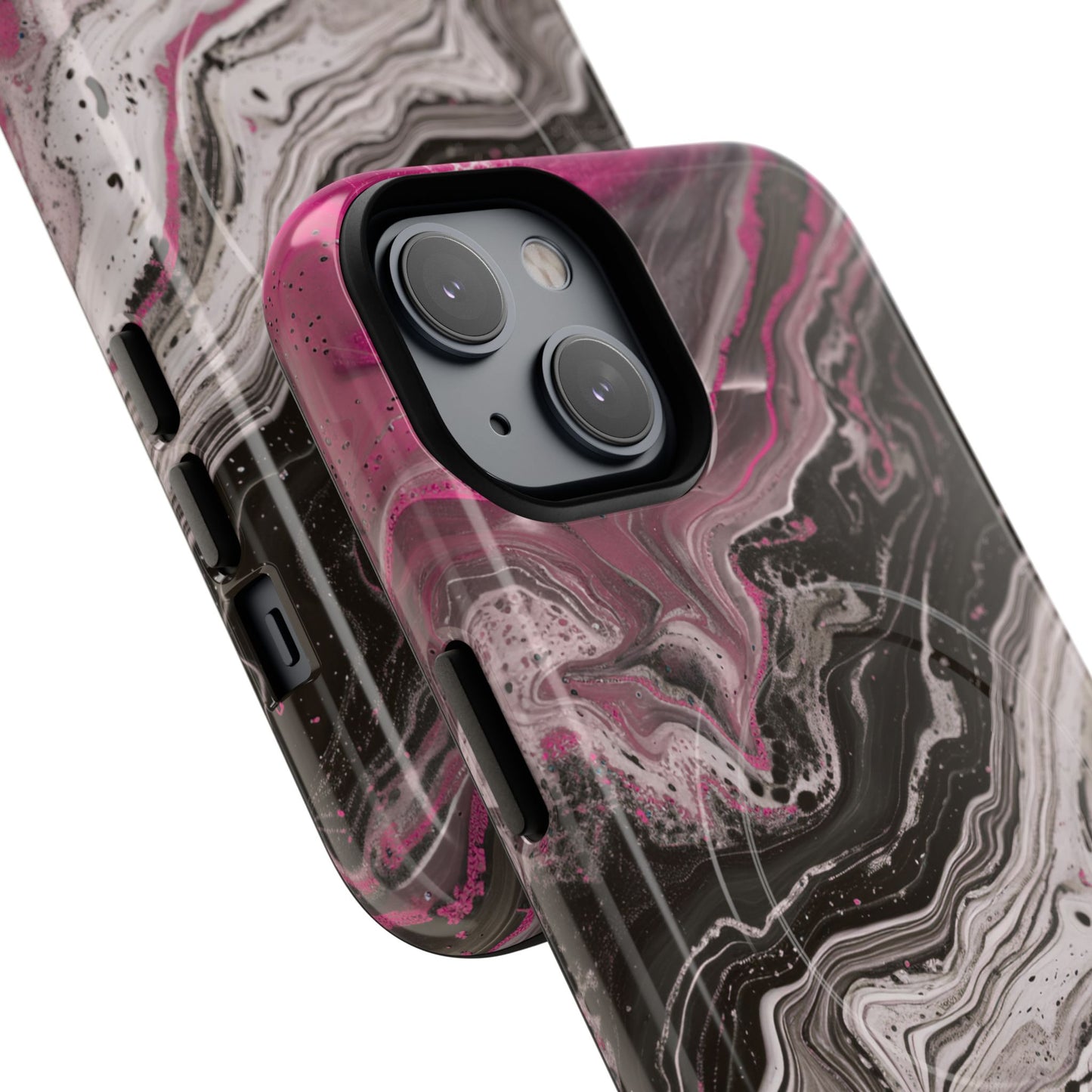 Stylish Magnetic iPhone Cases for Tough Protection, Trendy iPhone Covers, Gift for Teens, Modern Tech Accessories, Marble iPhone Design Cases
