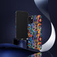 Psychedelic Visions Colorful Art iPhone Case - Tough Cases with Vibrant Abstract Design