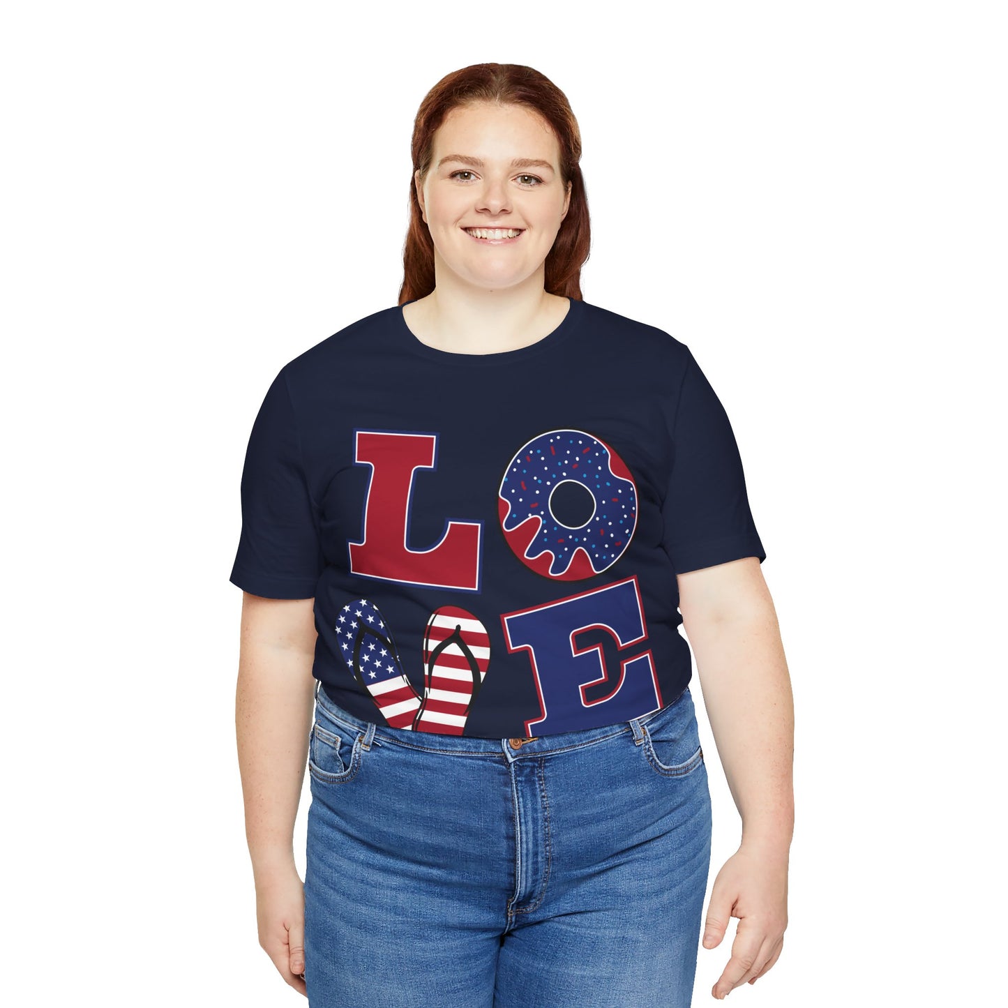 Patriotic Love Unisex Jersey Short Sleeve Tee