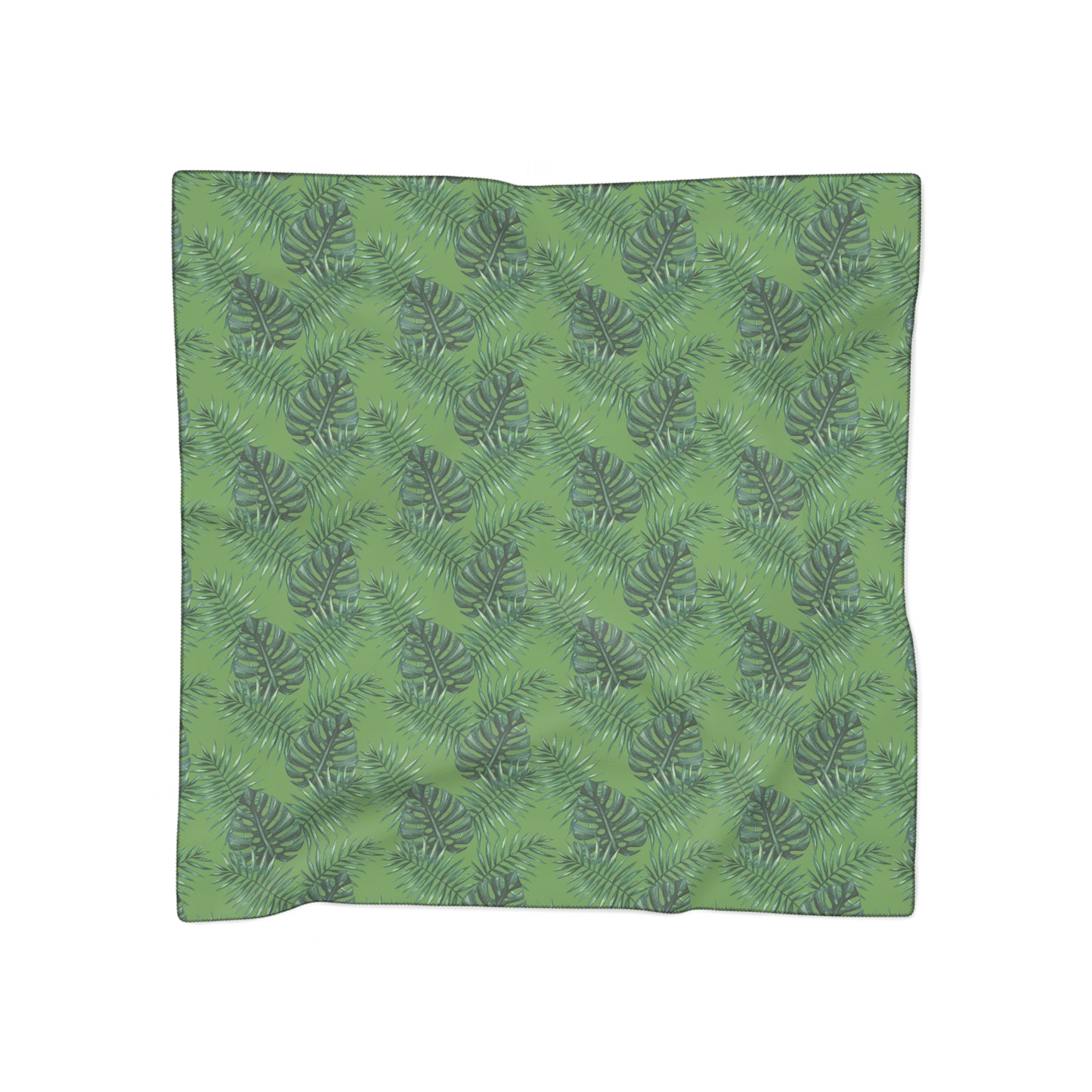 Green Tropical Bliss Poly Scarf