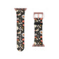 Blossom Elegance: Noir Garden Floral Watch Band - Stylish Floral Design for Smartwatches