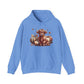 Autumn Highland Cow Charm Unisex Heavy Blend™ Hooded Sweatshirt