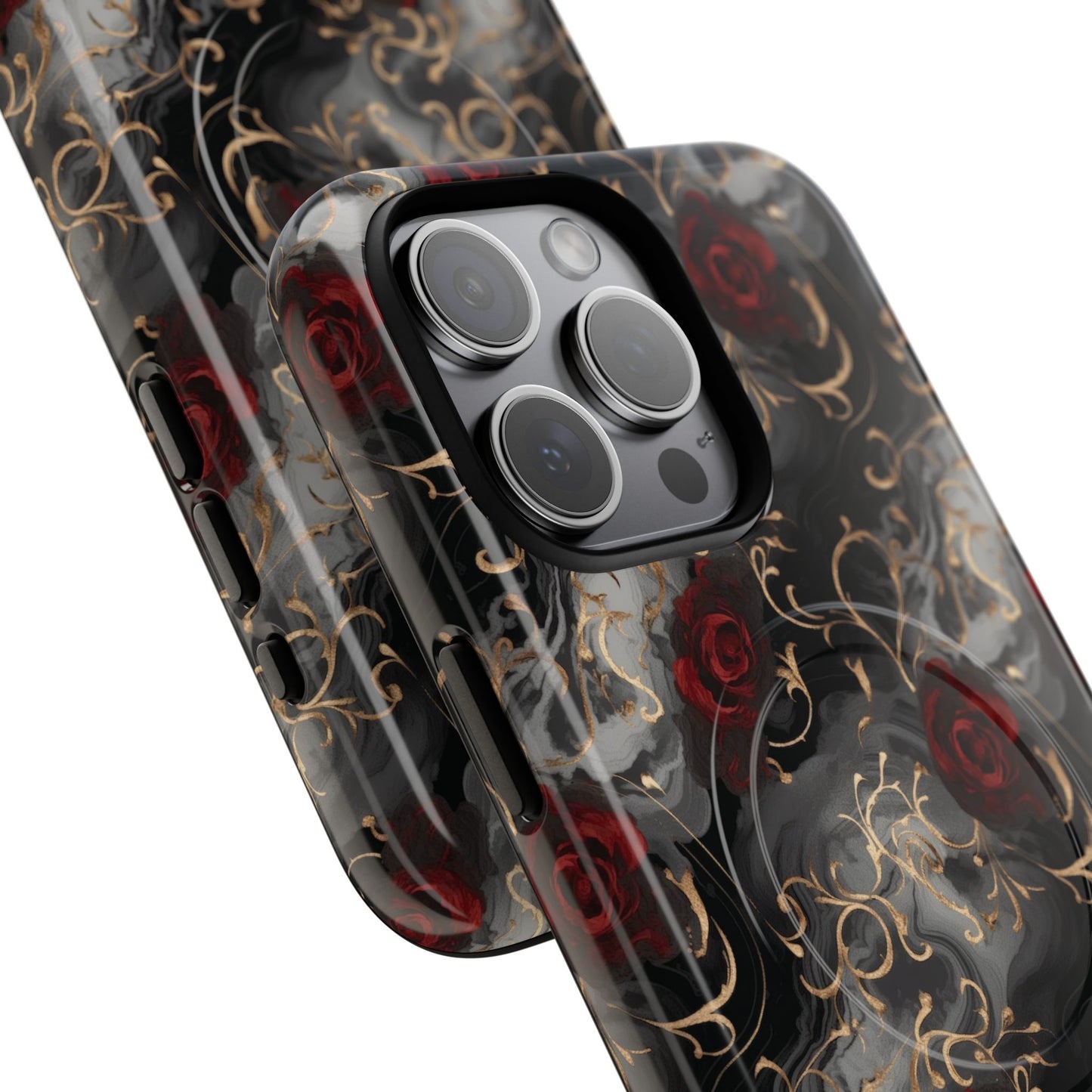 Elegant Floral Tough iPhone Magnetic Cases, iPhone Protection, Unique iPhone Covers, Stylish Mobile Accessories, Gift for Her