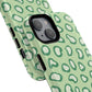 Chic Leopard Print iPhone Cases | Tough Magnetic Cases, iPhone Protection, Animal Print, Stylish Tech Accessories, Green iPhone Case