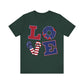 Patriotic Love Unisex Jersey Short Sleeve Tee