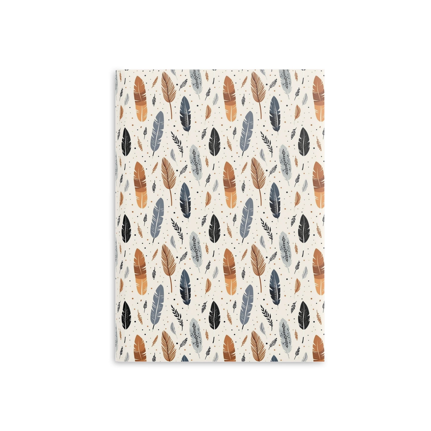 Whispering Feathers Hardcover Notebook with Puffy Covers