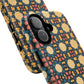 Celestial Spice Tiling Colorful Tough Magnetic iPhone Case, Unique iPhone Cover, Artistic Mobile Shell, Durable Design Accessory, Trendy Gift Idea, MagSafe® iPhone Case.