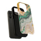 Magnetic iPhone Cases with Green Marble Design, Tough Magnetic Cases, iPhone Accessories, Gift for Her, Trendy iPhone Cover
