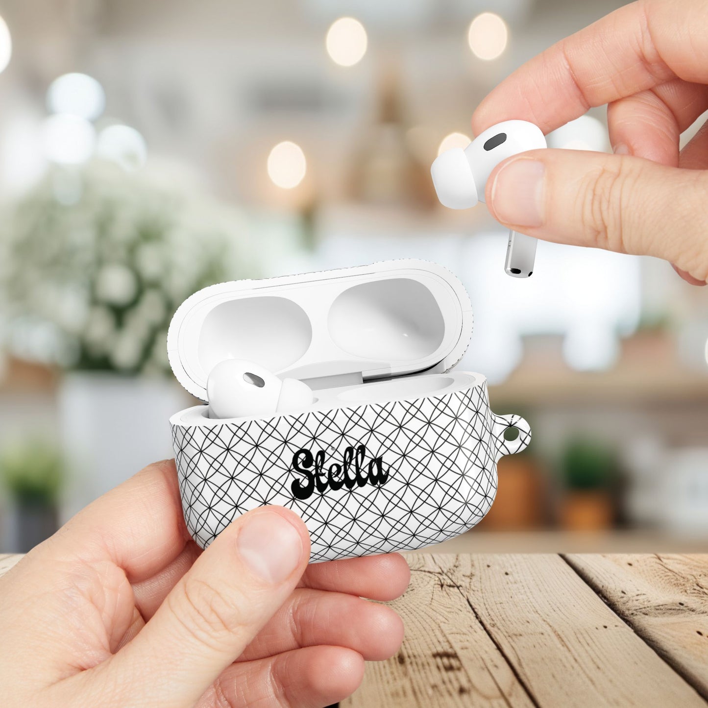 Personalized Geometric Airpods Pro/Gen 1, 2, 3, 4 Protector