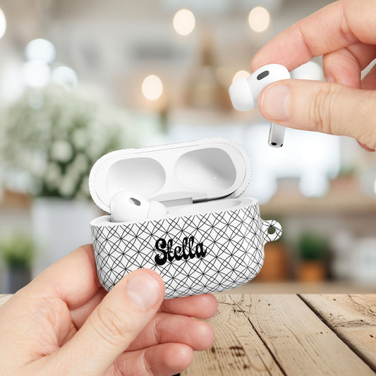 Personalized Geometric Airpods Pro/Gen 1, 2, 3, 4 Protector