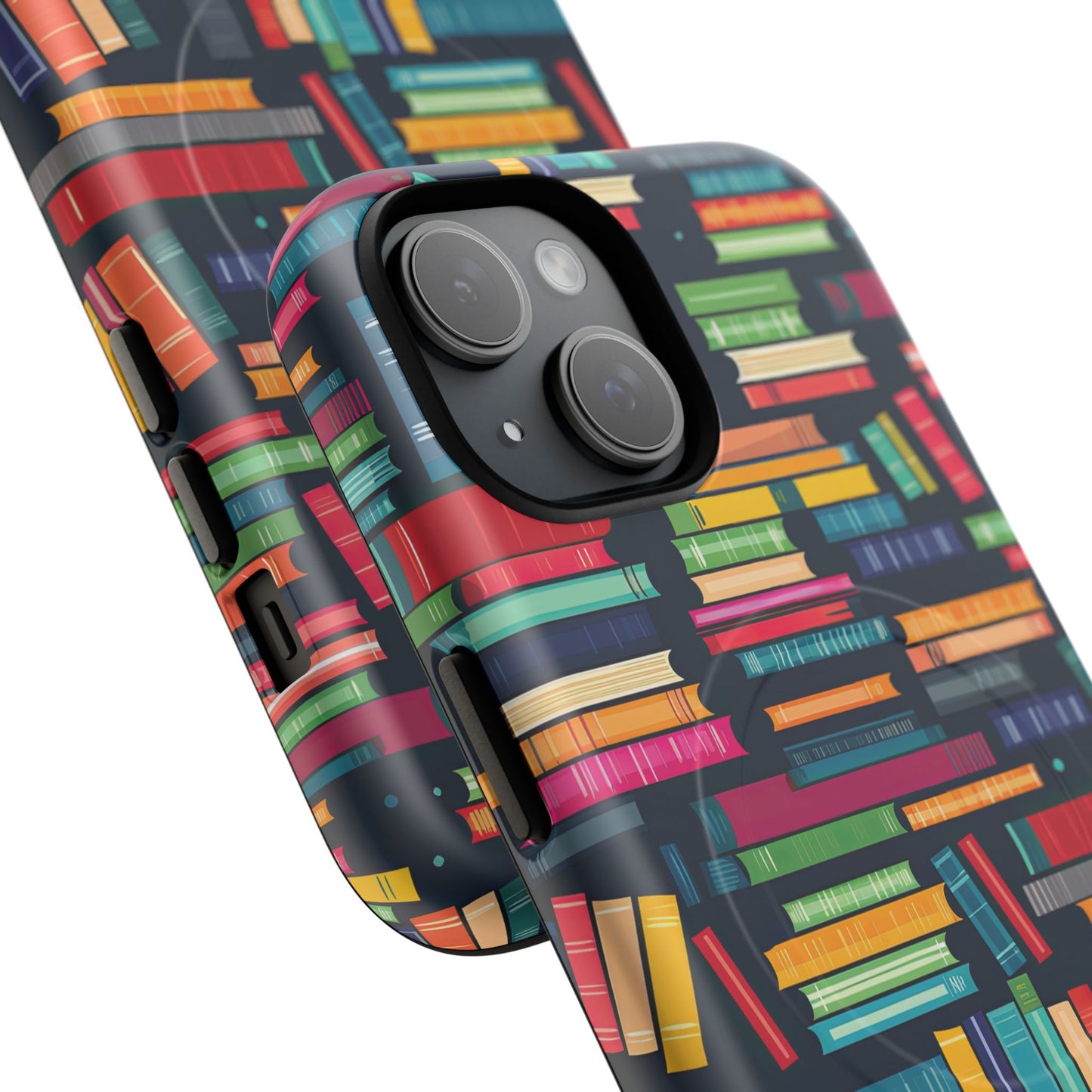 Colorful Book-Themed Phone Case, Literary Gift, Tough Magnetic Case, Book Lover’s Accessory, Phone Protection, Reading Enthusiast