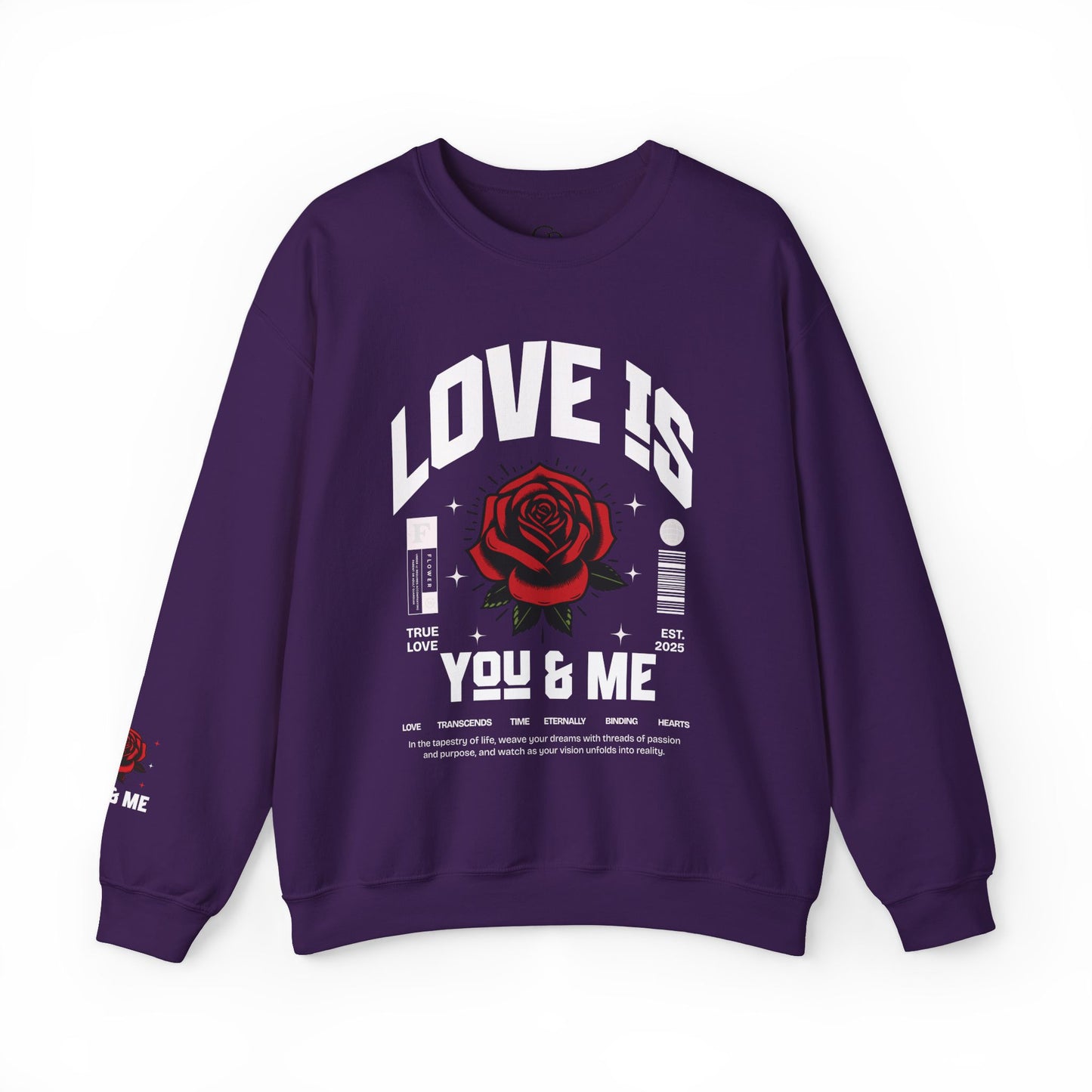 You and Me Unisex Heavy Gildan Blend™ Crewneck Sweatshirt.
