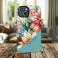 Personalized Radiant Gardenlight Stained Glass Tough MagSafe Magnetic Case, Vibrant Flower Cover, Durable Protective Case, Unique Gift for Her, Spring Elegance, iPhone® 13, 14, 15, 16, 17, Pro, Pro Max, Plus Cases.