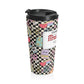 Customizable Black Doodle Daydream Composition Book Inspired Travel Mug, Personalized Gift for Teachers, Back to School Drinkware, Christmas Present, Stylish Coffee Cup