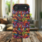 Prism Bloom Tough iPhone Magnetic Case, Stained Glass  MagSafe Cases, iPhone Accessory, Floral Design, Unique Gift, iPhone Protection