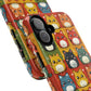 Cute Kawaii Cat iPhone Case, Tough Magnetic iPhone Case, Animal Lover Gift, Kawaii iPhone Cover, Fun Cat Design