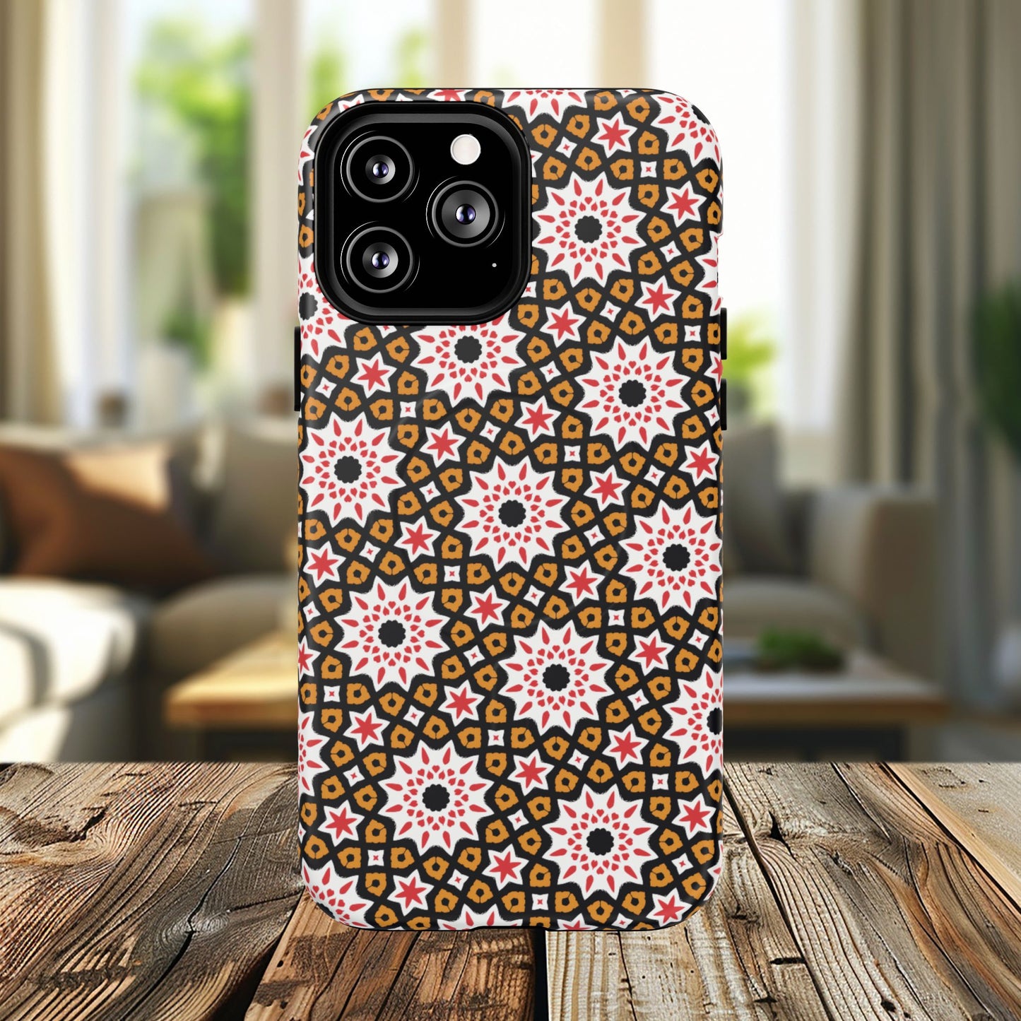 Bohemian Patterned Tough Magnetic Cases, Unique Phone Protection, Stylish Phone Cover, Gift for Trendsetters, Vibrant Designs